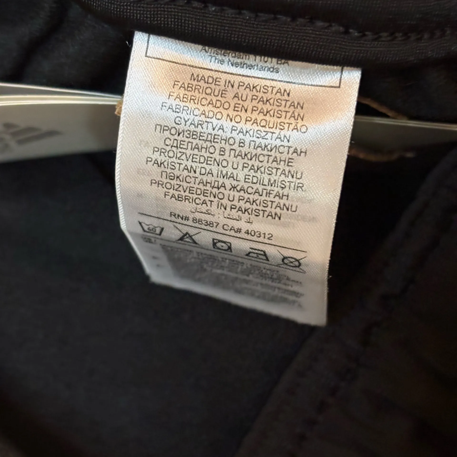 Adidas Black Women’s 3 Stripes Sports  Track Joggers Size M - Image 9