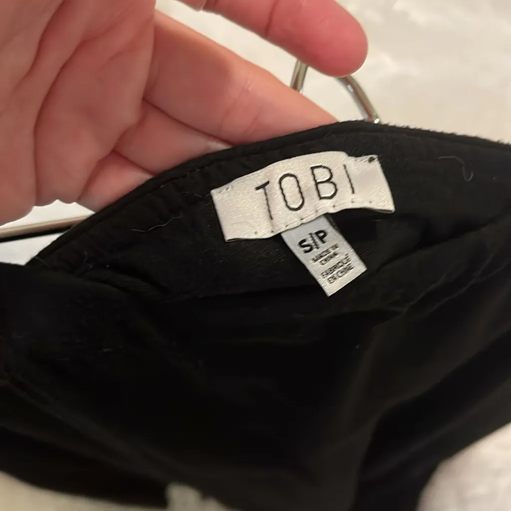 Tobi black long side slit skirt size small #99 - Image 5