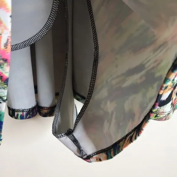 Material girl rainbow tie dye romper outfit size medium cute festival beach - Image 5