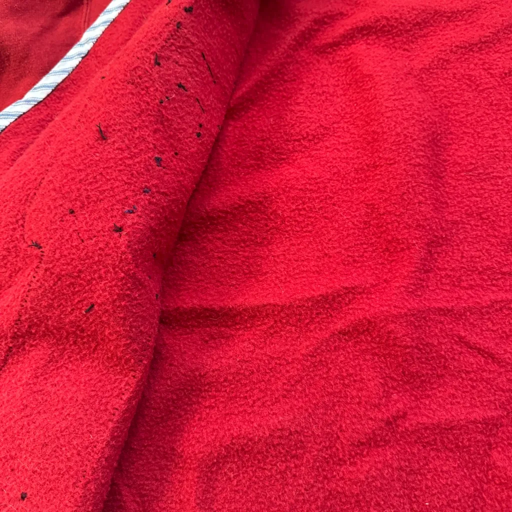 Vintage Ugly Christmas Grandma Sweater Cardigan Holiday Patriotic Stars Large Black - Image 15