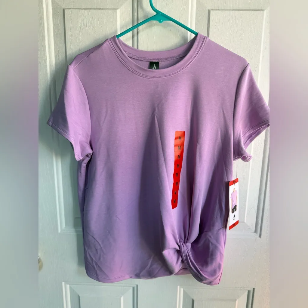 SKECHERS GOFLEX Activewear Set SIZE M Lila Knot Tee+Floral women’s Leggings NWT - Image 3