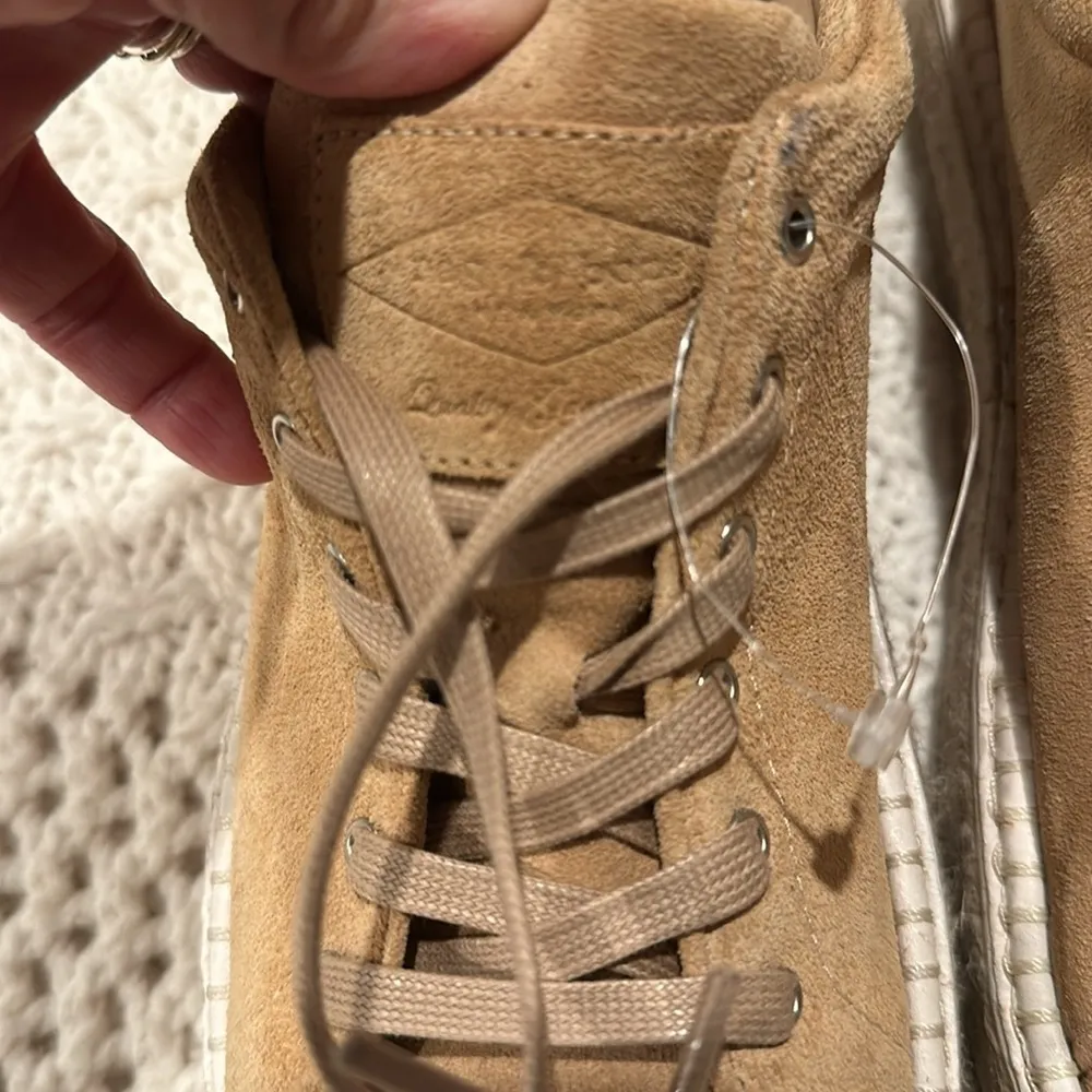 WOMENS Rag & Bone Kent Platform Espadrille Shoes In Dune Suede Size:40 (US 9) - Image 3