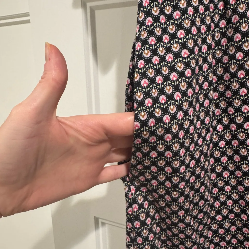 Boden Mini Jersey Dress in Botanic Bud Black Size 6 - Image 8