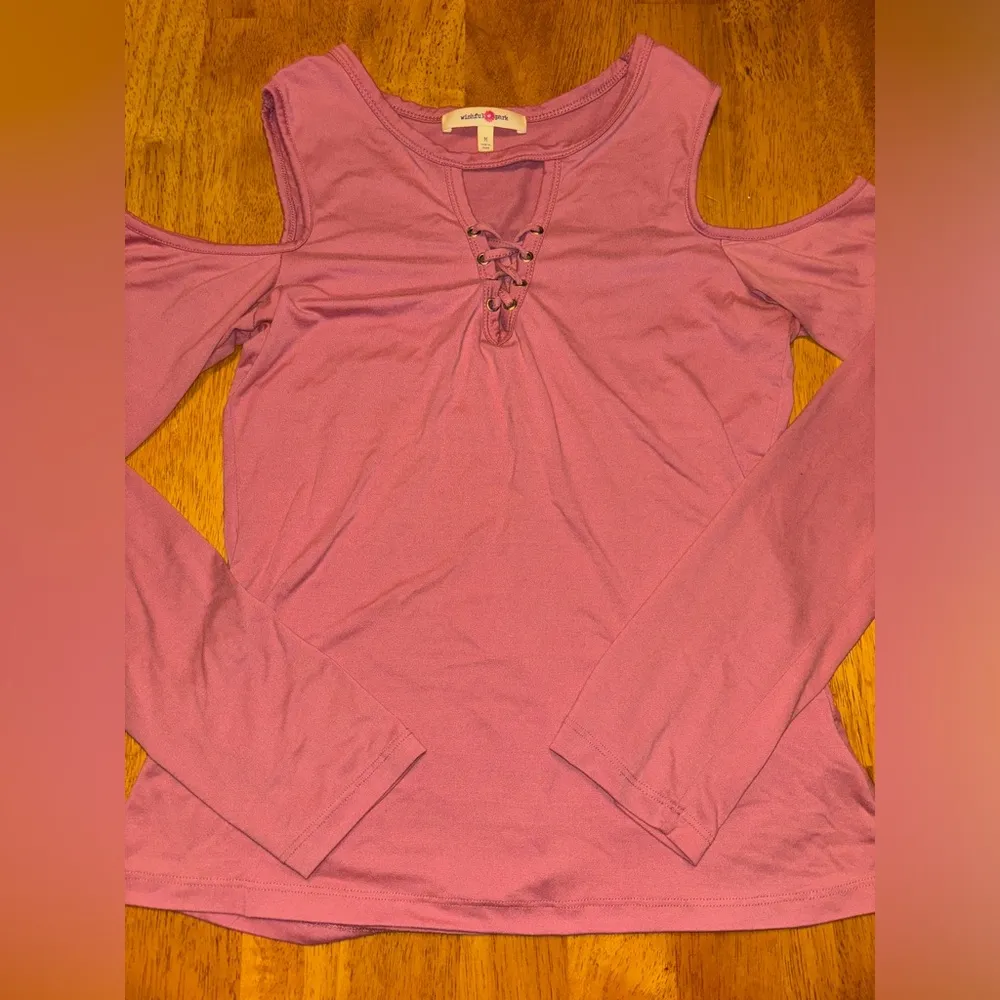 Wishful Park Pink Long Sleeve Cut Out Blouse - Image 4