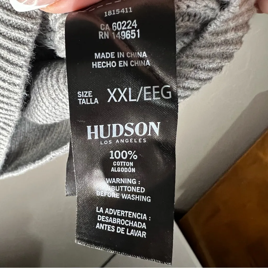 Hudson Gray Knit Button Down Cardigan - Image 8