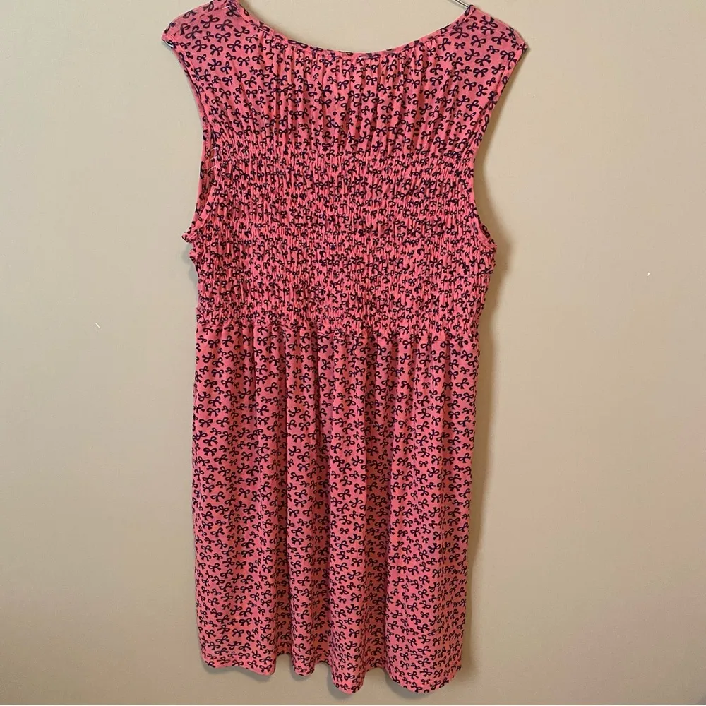 Siren Lily Maternity Coral and Black Bow Patterned Top - Image 2