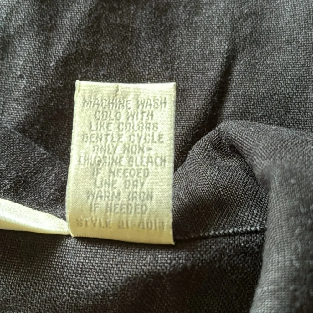 J. Jill Linen Rayon Blend Long Sleeve Button Front Shirt Medium Tall - Image 10