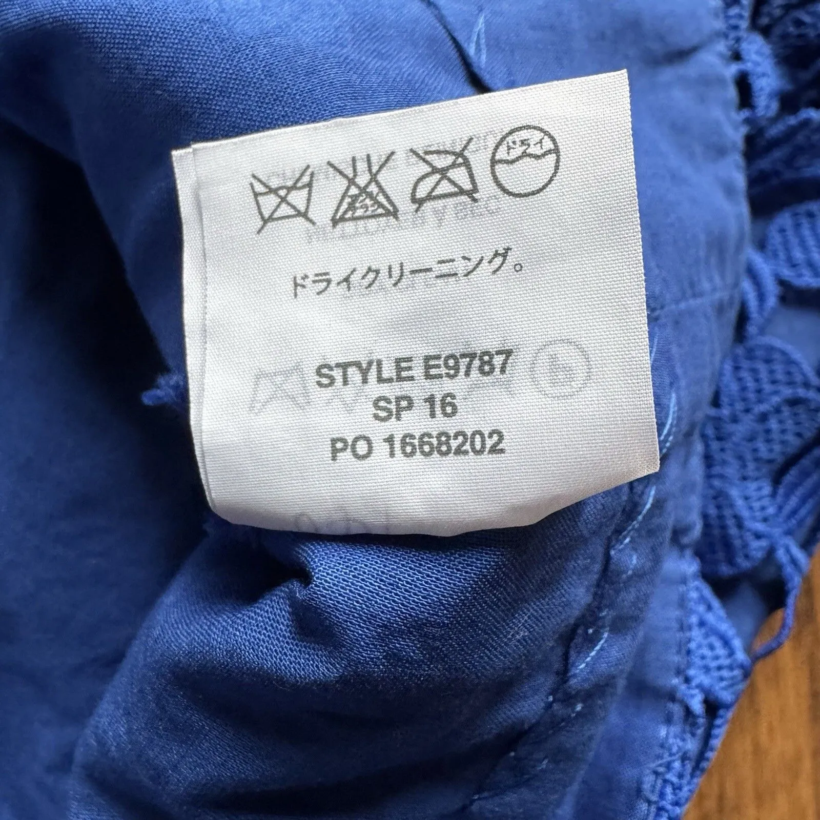 J. Crew Collection Top Women Sleeveless Lace Tank Bright Ocean Blue Size 16 - Image 8