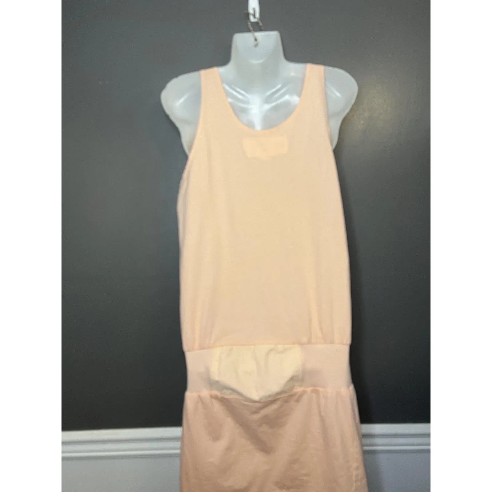 Vintage JAG Active Force Dress Womens Small Pink Tank Midi Pocket Cotton Casual - Image 7