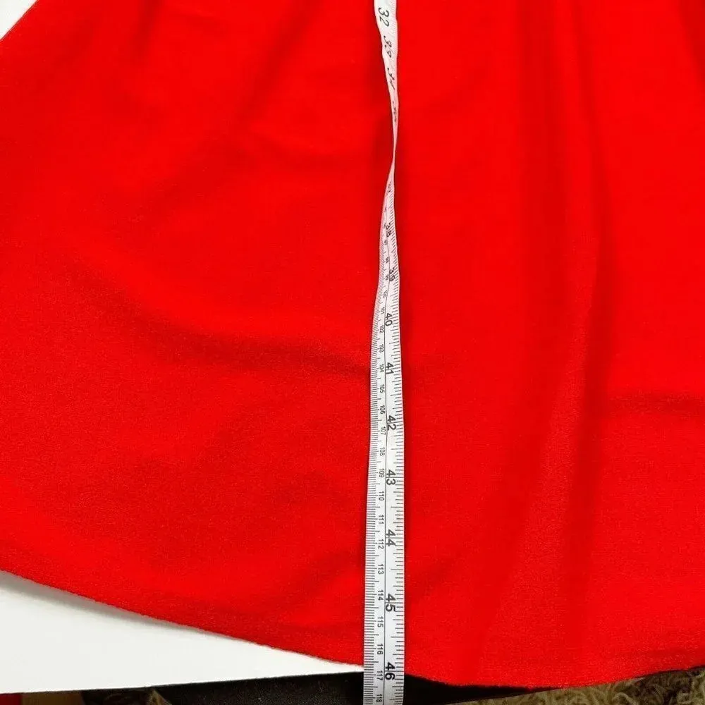 A.L.C. POPPY Red SHARA One Shoulder Blouson‎ Sleeve Knit Midi Skirt Dress Small - Image 6