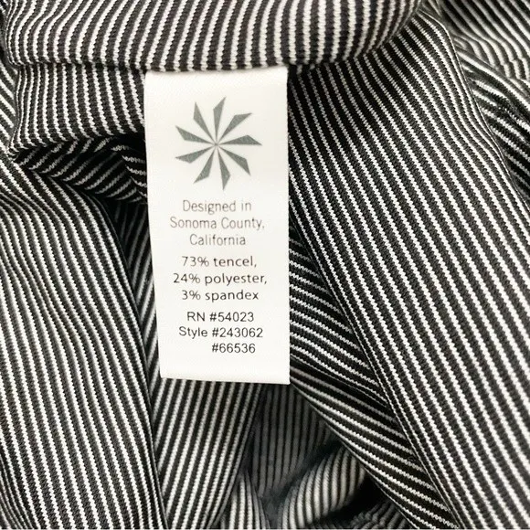 Athleta Westwood Knit Dress Black & White Microstripe Athletic Dress Size Small - Image 10