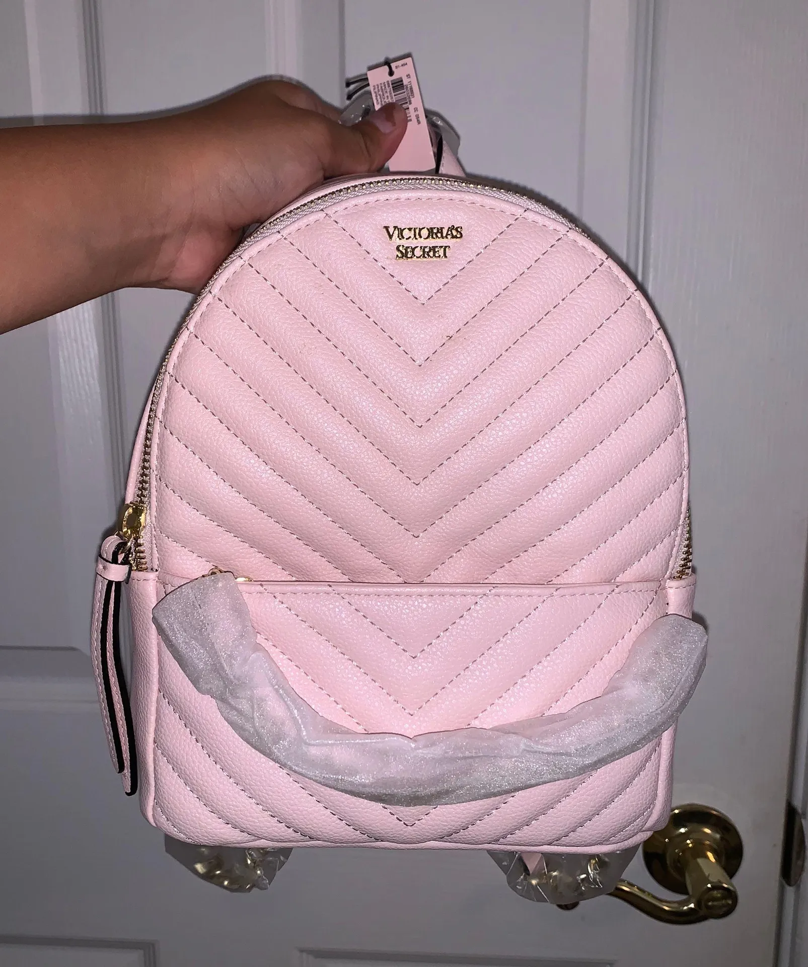 Victoria's Secret Small Pink Backpack - Image 3