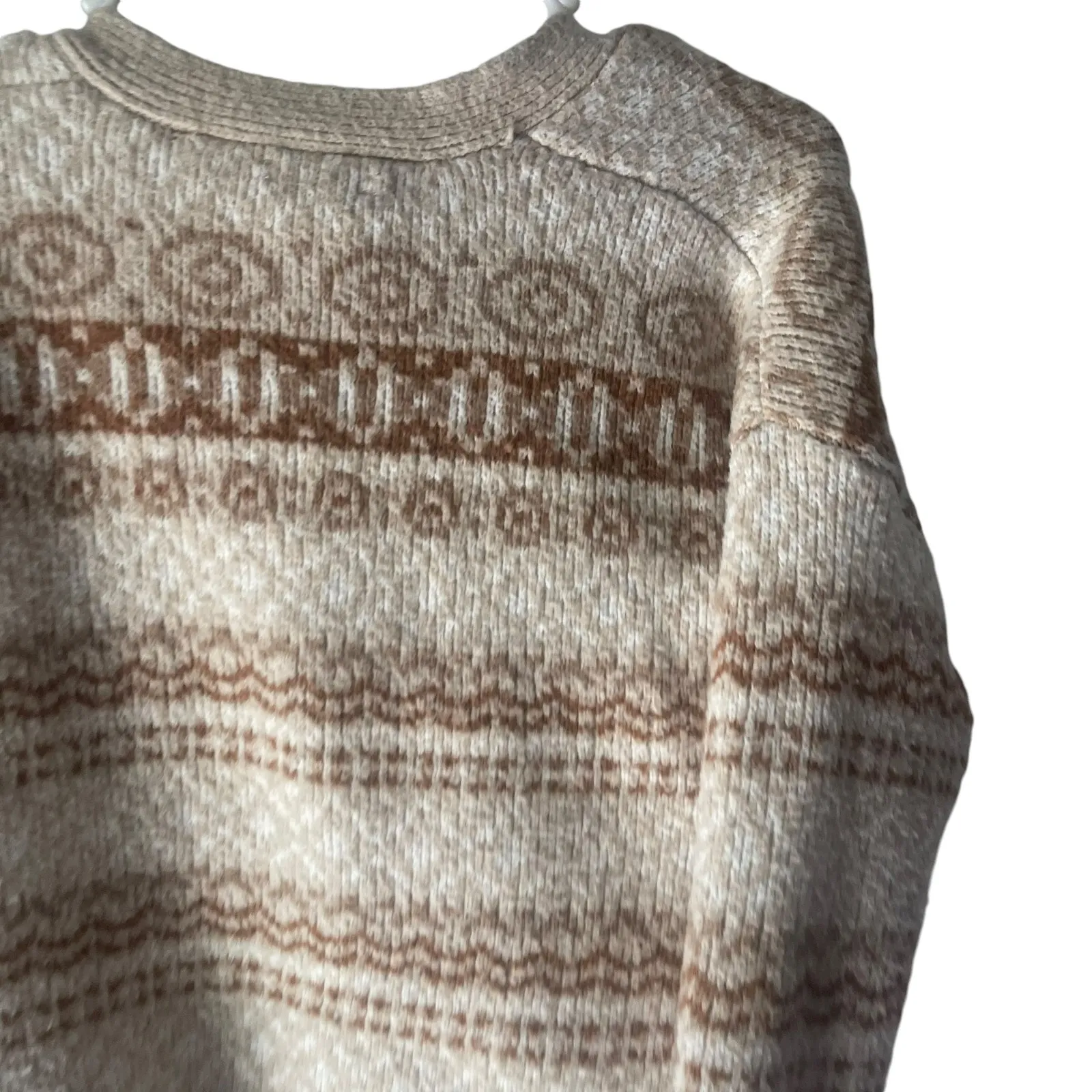 Cupcakes and Cashmere Women's Size Small Brown Academia Button Up Sweater - Image 7