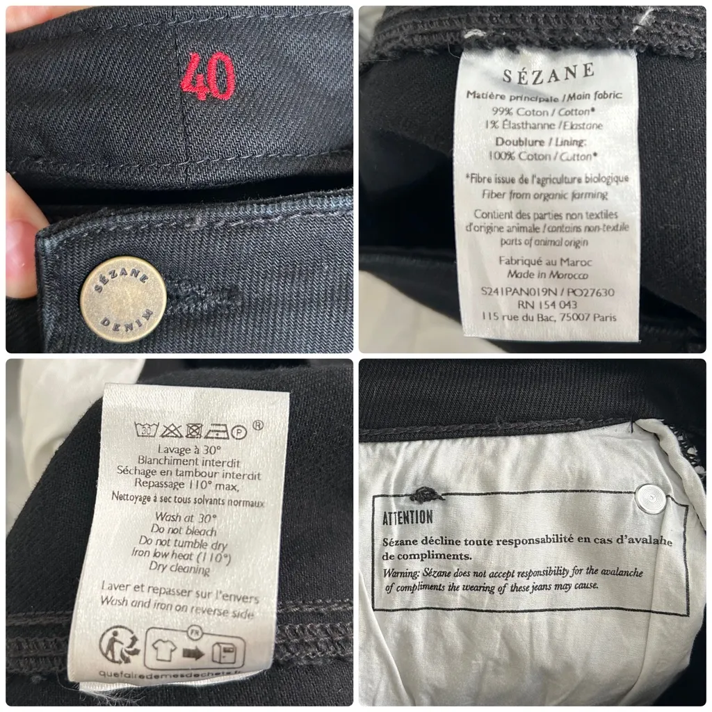 Sezane black jeans - Image 16
