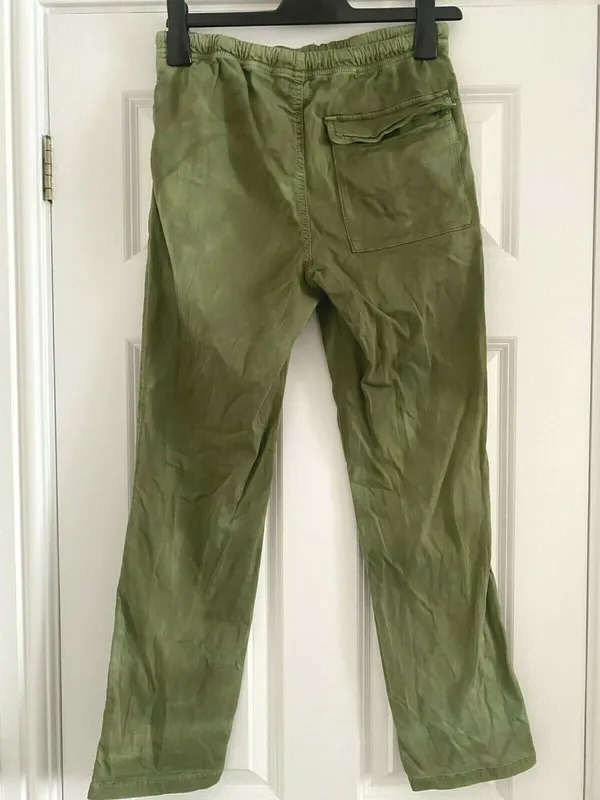 ZARA , mottled green, stretchy, jogger / cargo pants style trousers size XS - Image 2