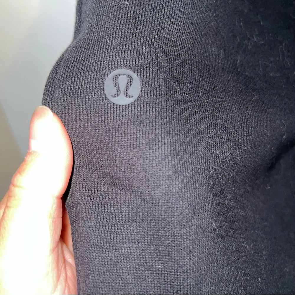 Lululemon Black Scuba Jogger Sweatpants Size 0 With Dance Team Logo Like New - Image 10