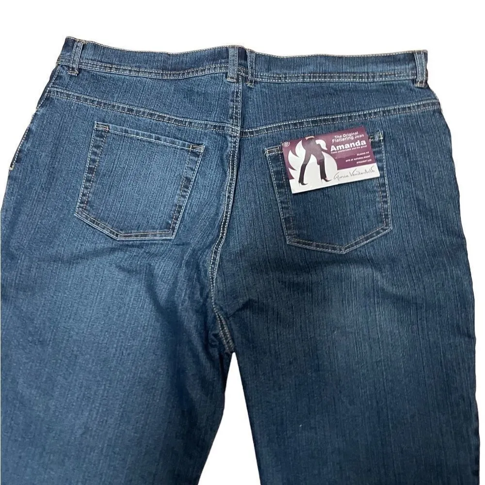 Gloria Vanderbilt Classic Fit Straight Leg Blue Jenas Size 18 NWT - Image 3