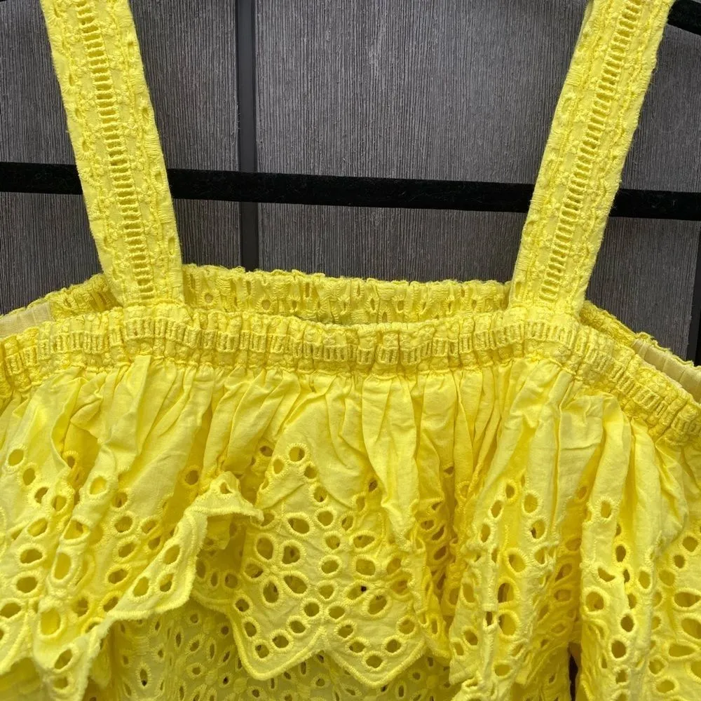 Endless Rose  Cold Shoulder Eyelet Top - Image 3