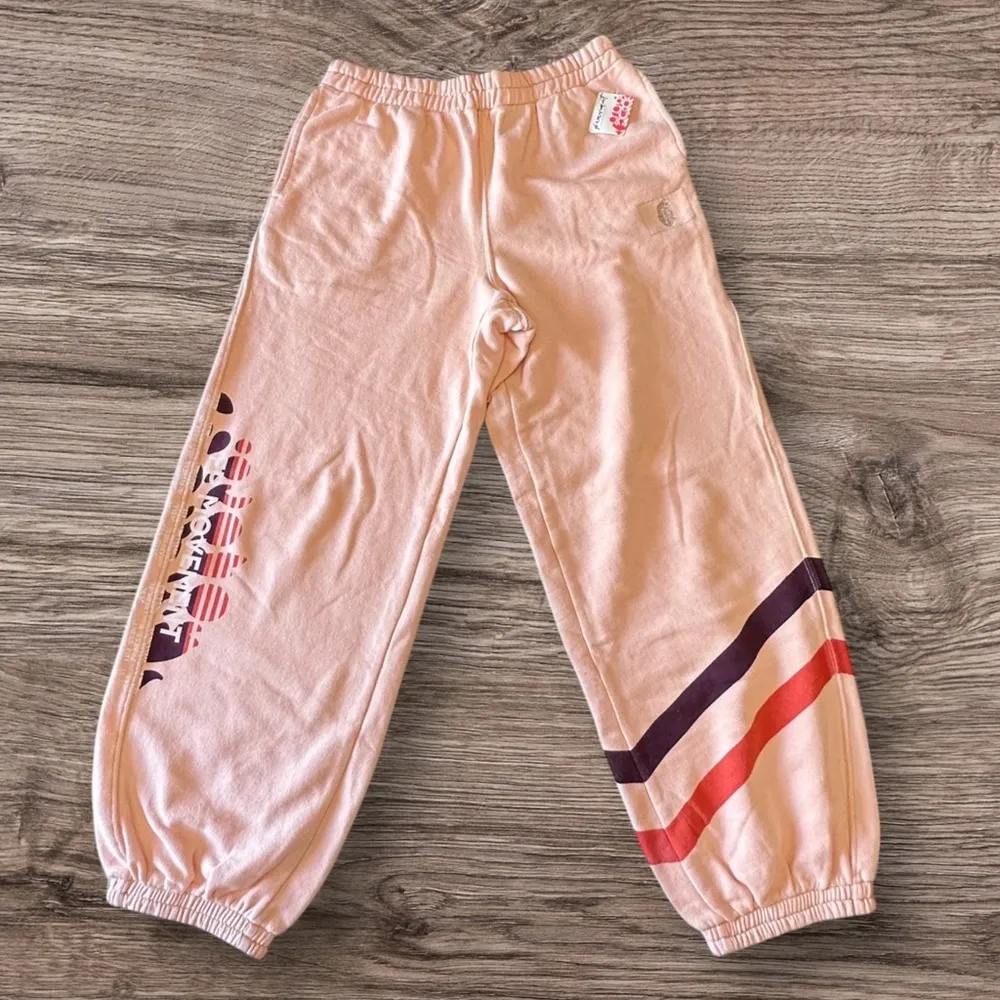 #15 NWT Free People All Star Logo Pants in Pastel Peach Sport Mode - Image 6