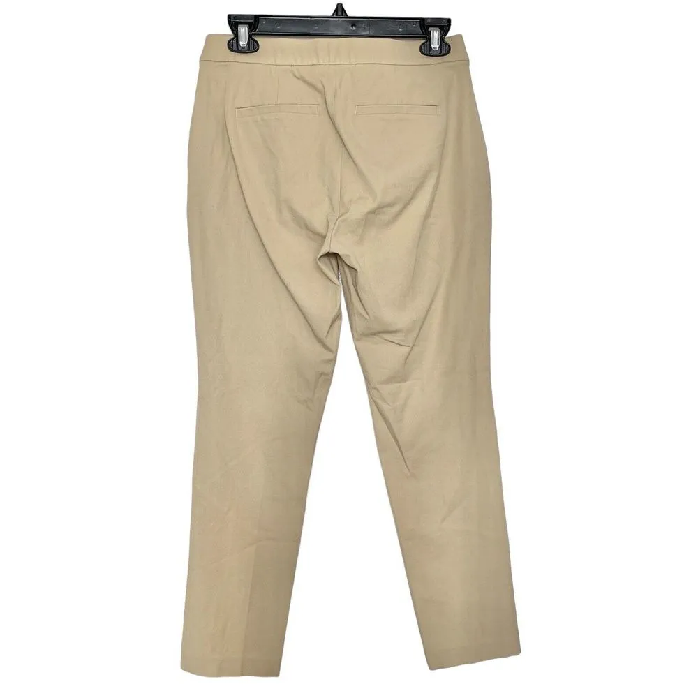 J Jill Premium Bi Stretch  Pants Brown Size 4 Full Length Cotton Spandex Rayon - Image 2