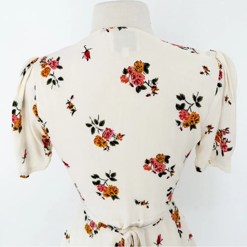 Privacy Please Revolve June Floral Print Ruffle Wrap Mini Dress | XS - Image 12