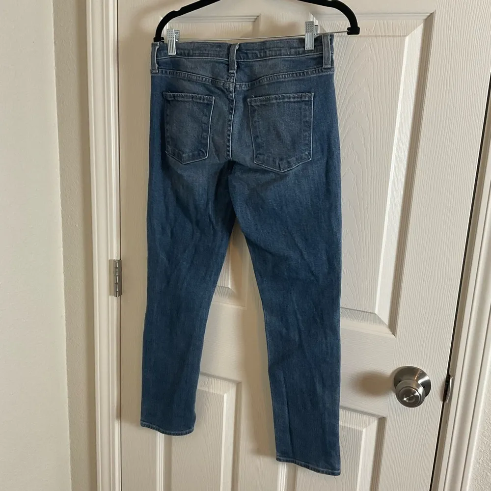 Pistola Distressed Skinny Jeans Size 26 Mid Rise Medium Wash Denim Made Usa - Image 9