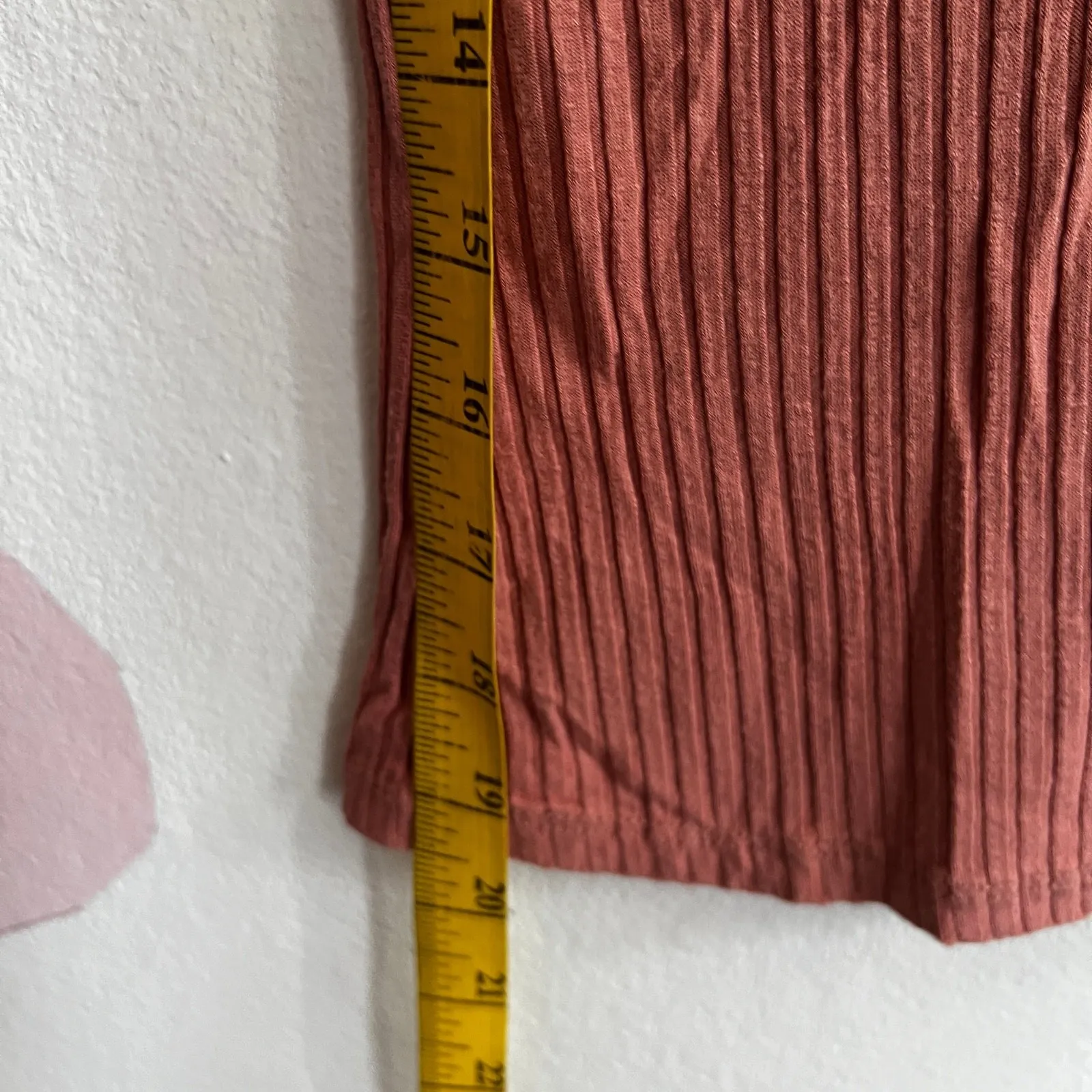 Pink Ribbed V-Neck Top, Coquette, Y2K, Soft Girl, Balletcore, Small, Clean Girl - Image 4