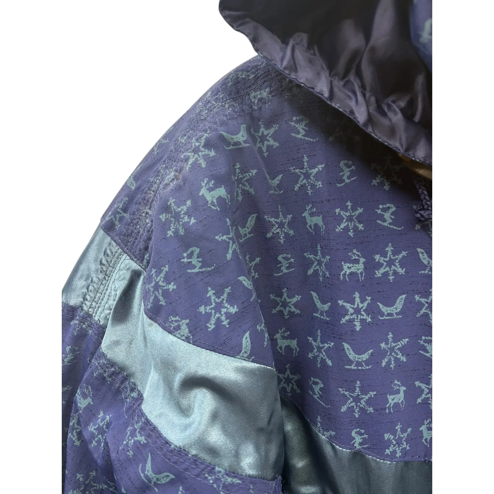 Vintage Obermeyer Women's Hooded Navy Jacket Retro Skiwear Outdoor Sporty 10 - Image 7