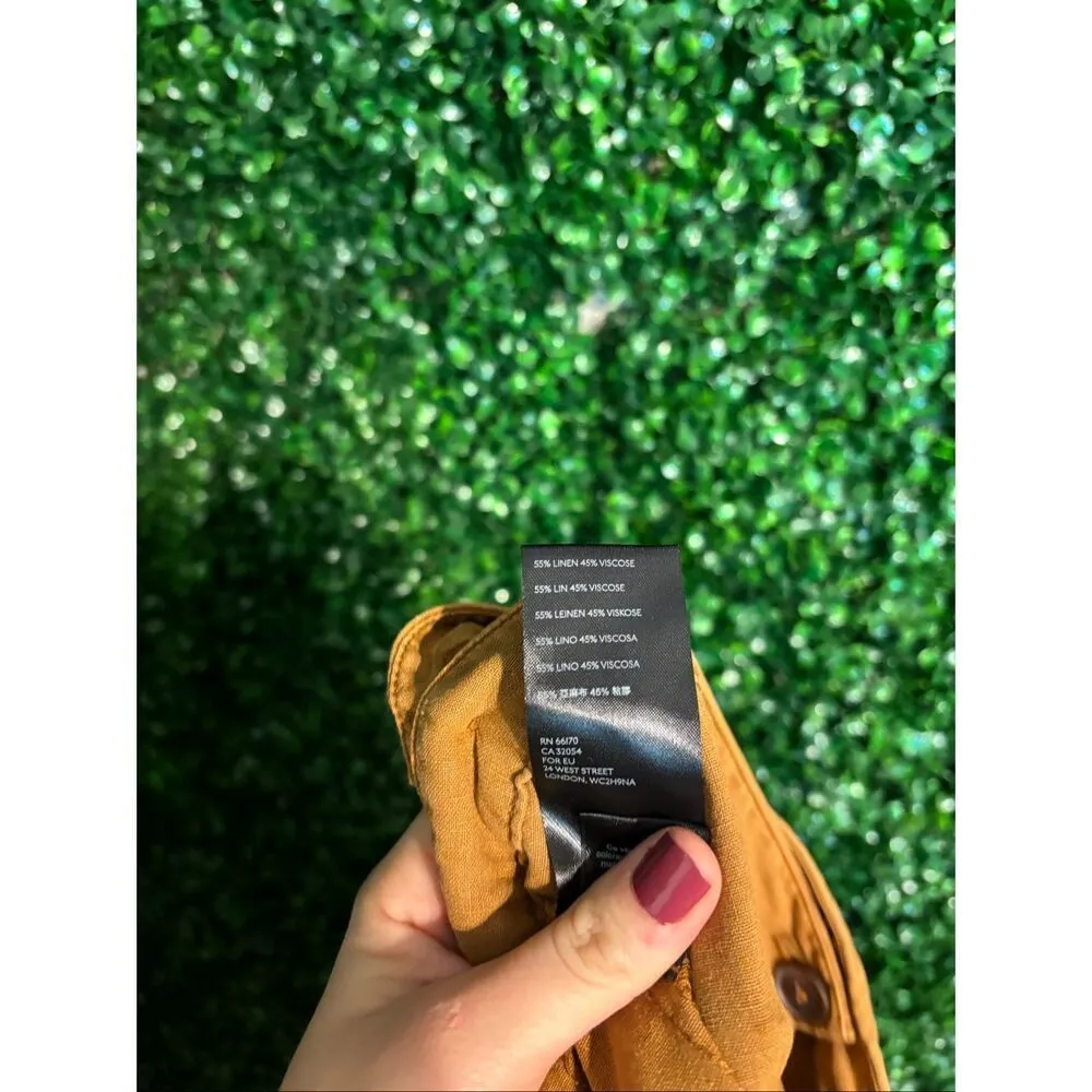 Free People Celine’s Wrap Skirt Sz Small Ruffle Midi in Pumpkin Spice - Image 4