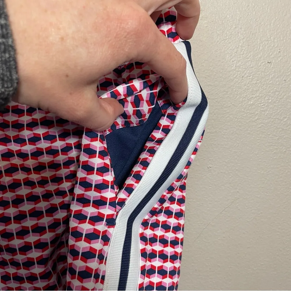 Lady Hagen Off to the Races Retro Geo Cherry Red Golf Active Skort NEW w/tags - Image 8