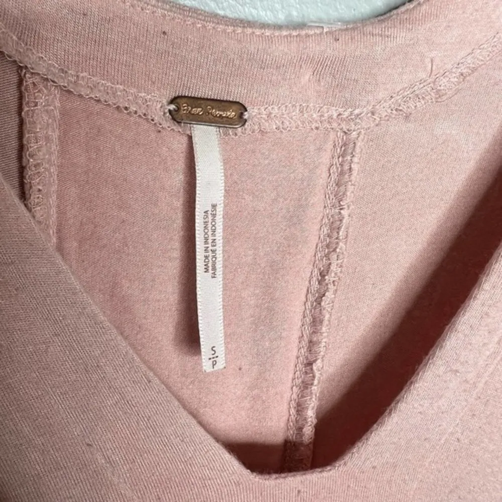 Free People Dusk Meets Dawn festival  blush pink dolman peasant top size small - Image 6