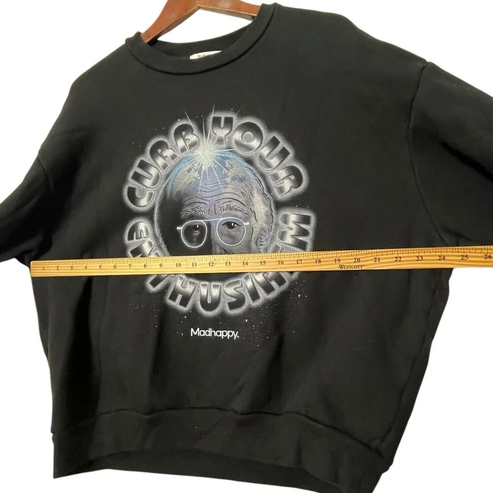 Madhappy Graphic Sweatshirt Unisex Size Small Curb Your Enthusiasm Larry David - Image 9