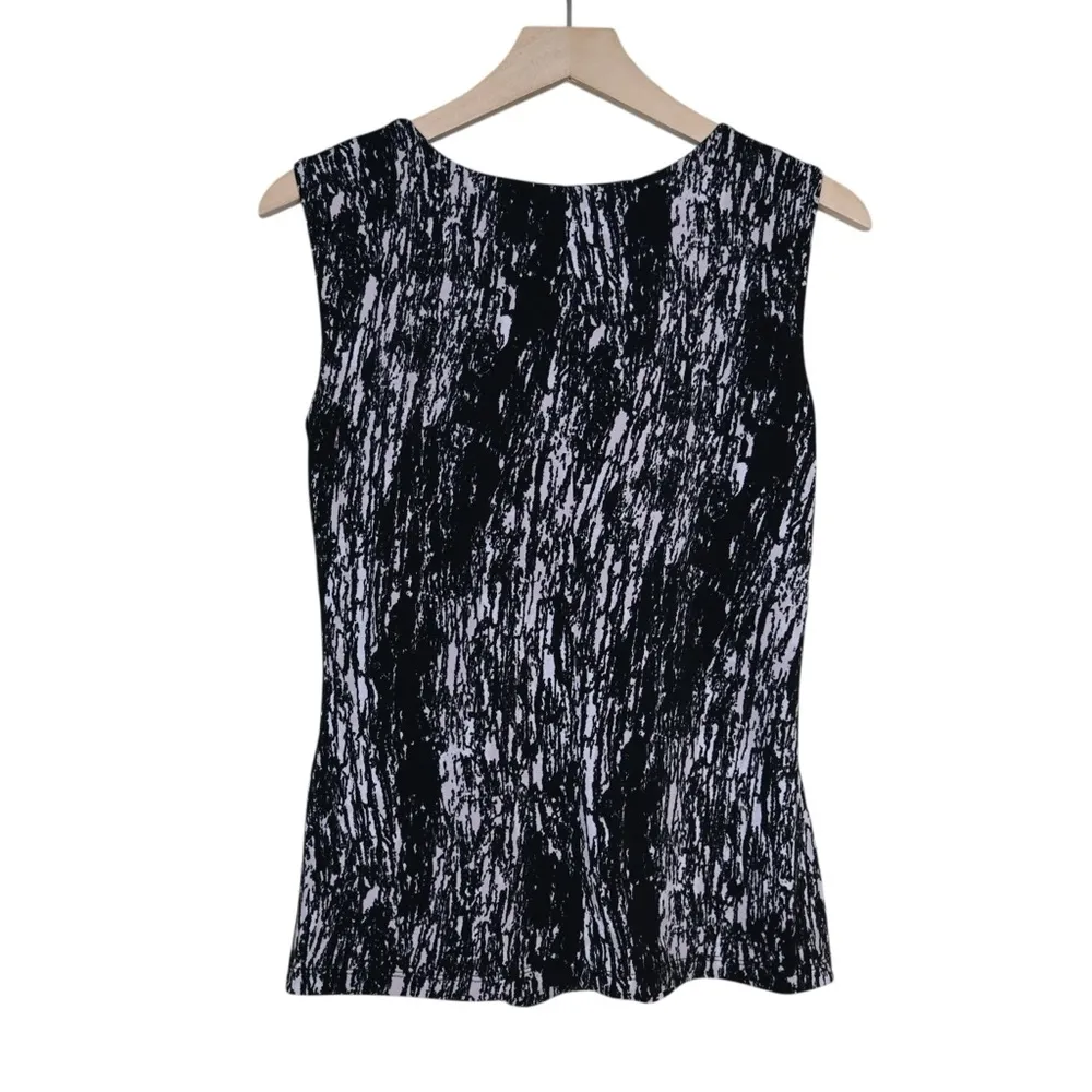 Marc New York Andrew Marc Women's S Black White Dressy Tank - Image 2