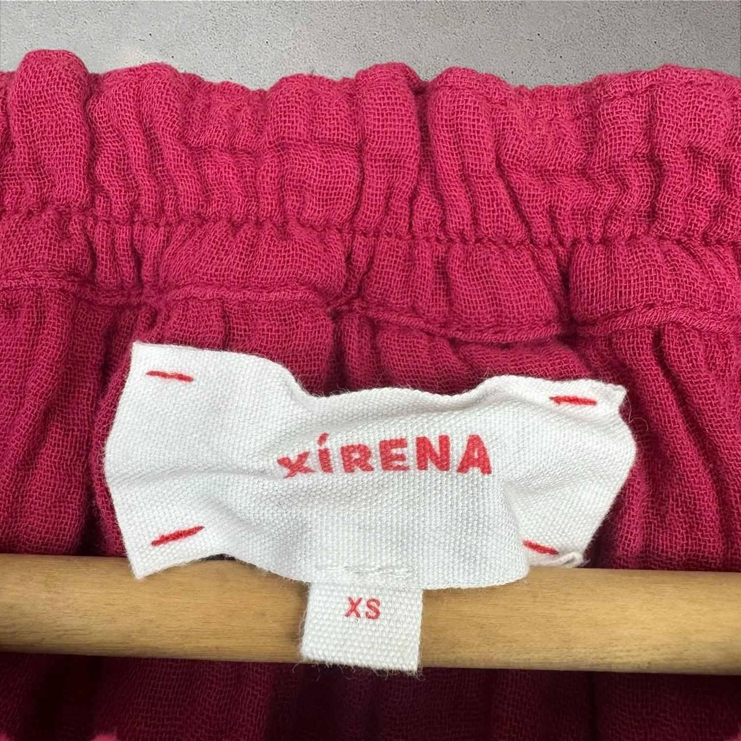 XiRENA Naomi Chelsea Gauze Cotton Long Sleeve Blouse Top‎ Peasant Beachy Boho XS Pink - Image 3