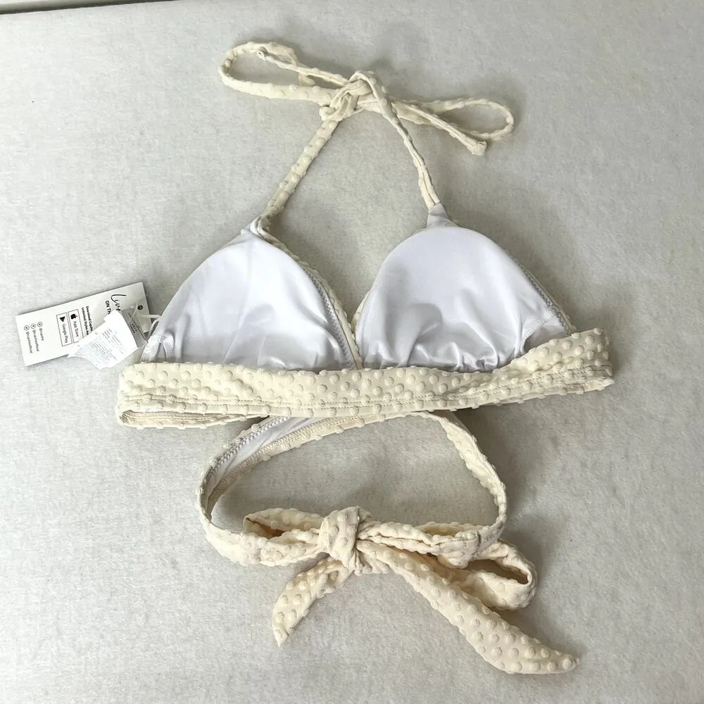 Cupshe Dot Textured High Waisted Bikini - Image 7