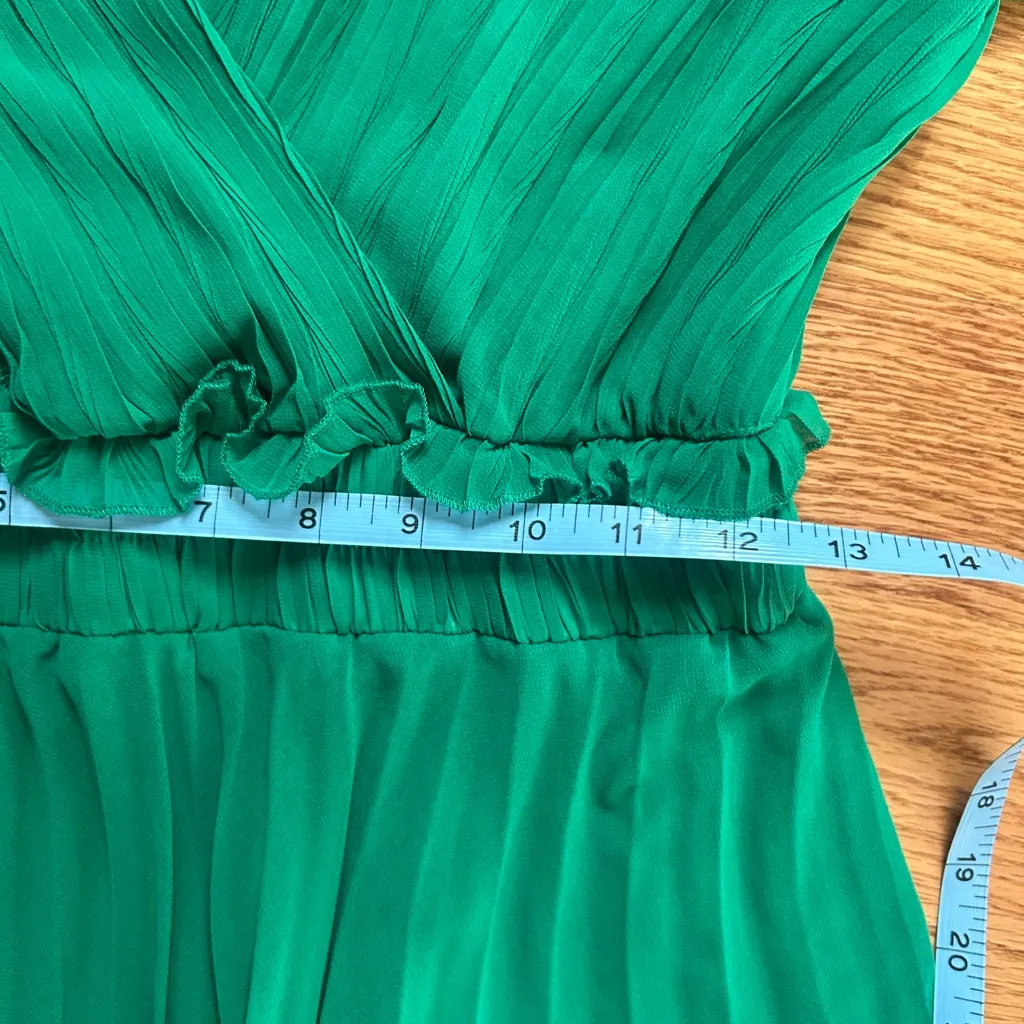 Zara pleated green dress - Image 9