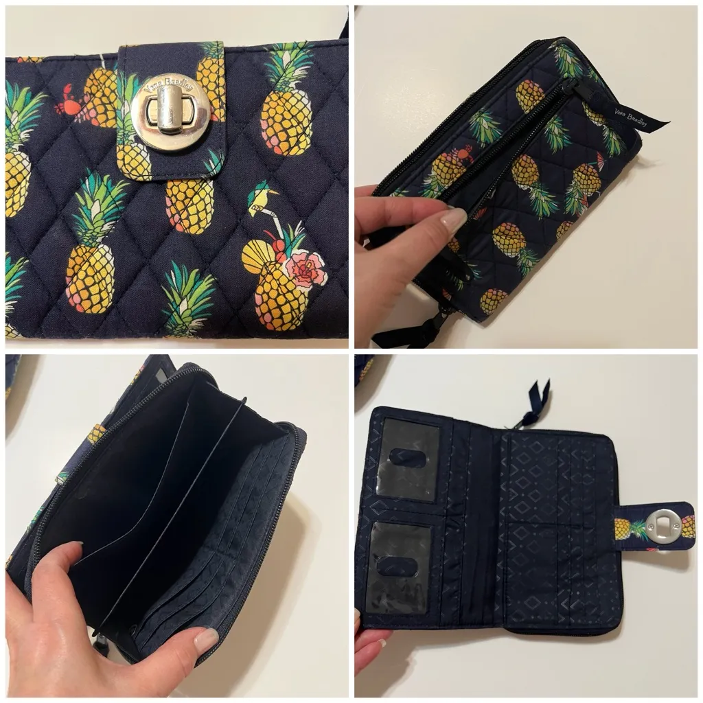 Vera Bradley Trio Zip Hipster Toucan Party Bag and wallet SET. Like New - Image 2