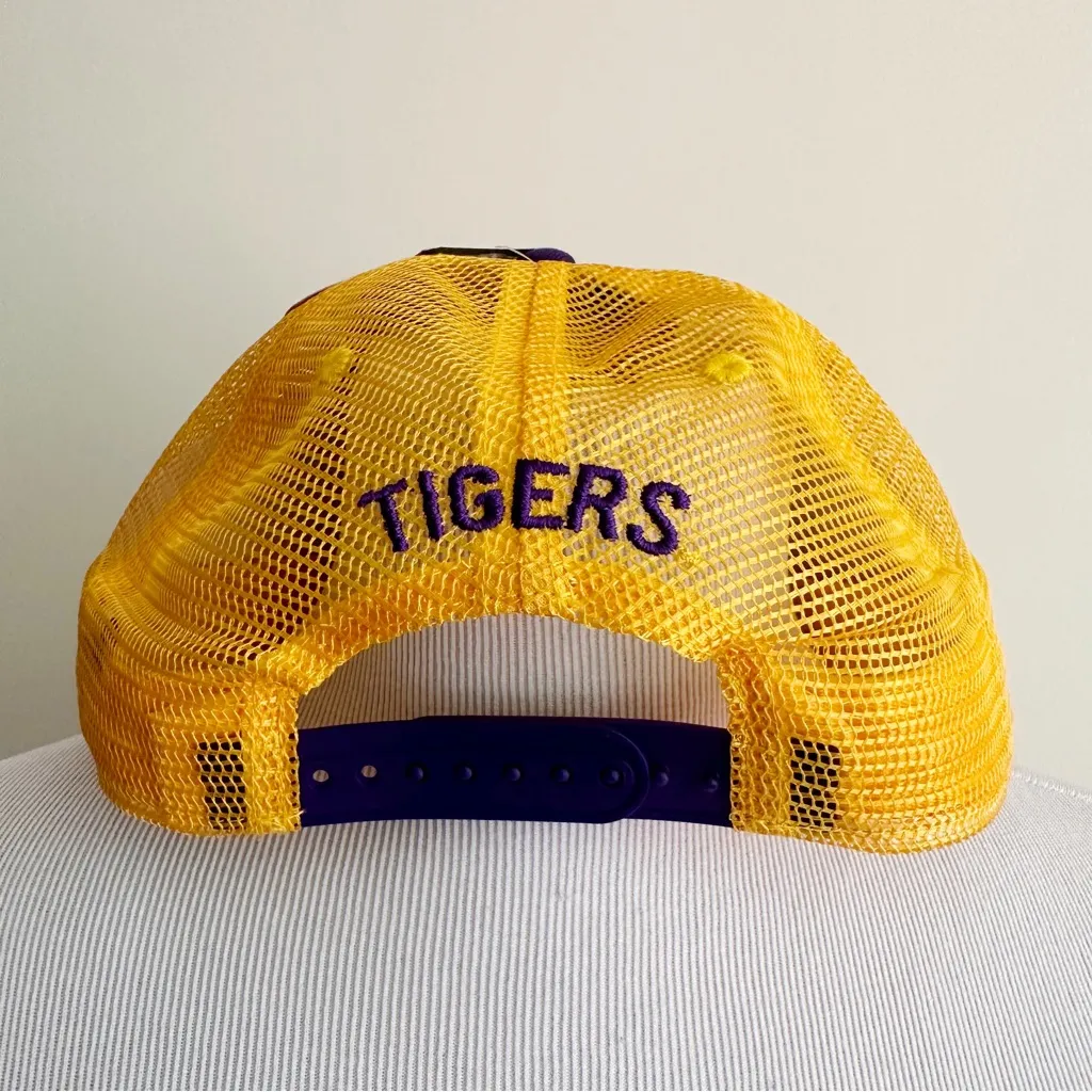 LSU Tigers Hat SnapBack Mens Womens NCAA Football Fan Gear Gift Purple Yellow - Image 5
