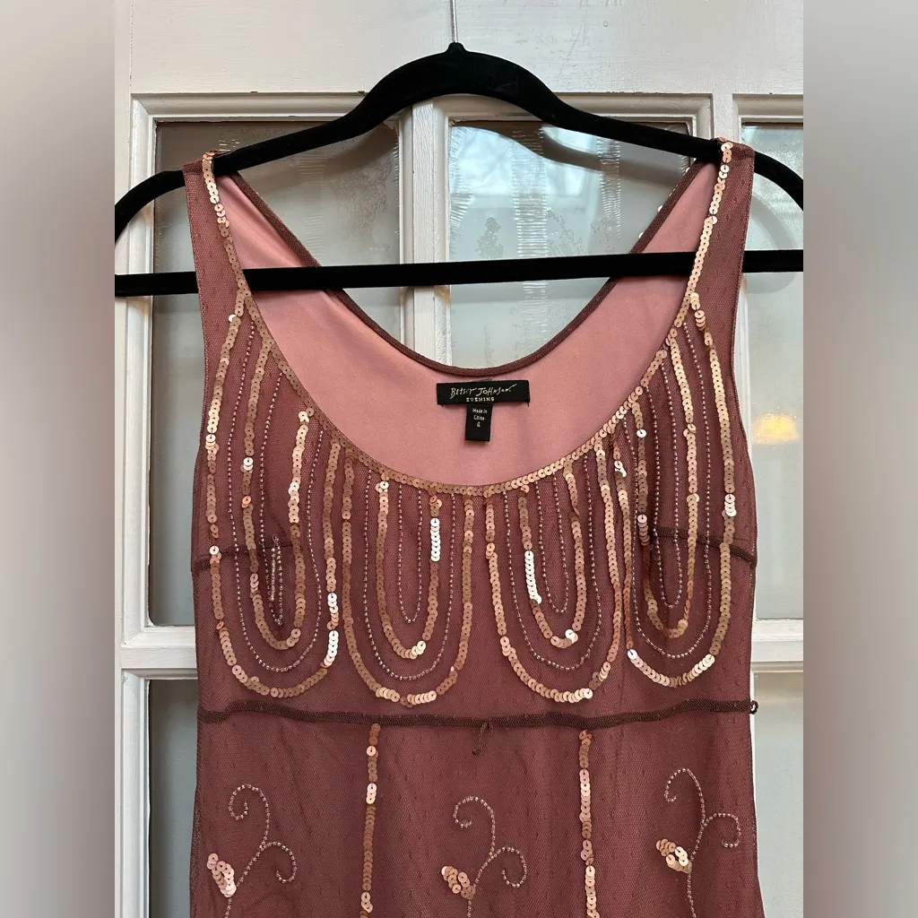 Vintage Betsey Johnson 90’s Y2K Flapper Sequin Whimsical Fairy Dress Size 4 RARE - Image 2