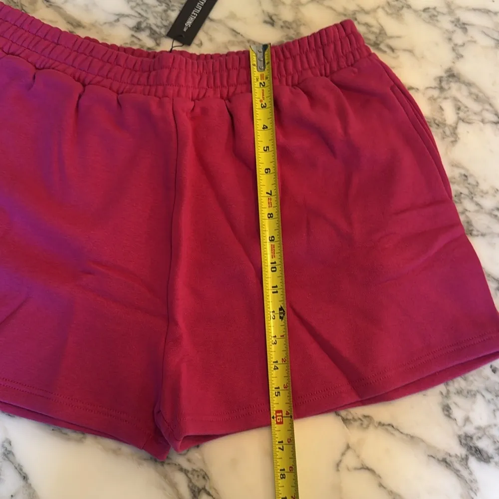 NWT PrettyLittleThing Hot Pink Women's Sweat Shorts Sz XL - Image 10