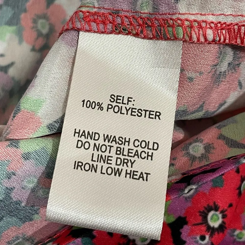 Lulu's Zenia Coral Red Multi Floral Print Cropped Cami Top - Large - Image 10