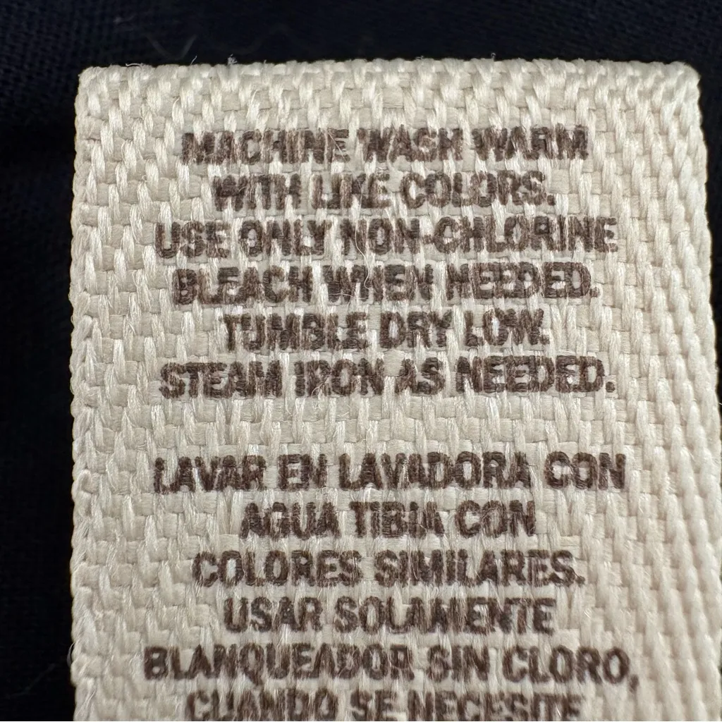 Decree Subversive Military Style Shirt Black Utility Star Epaulet Women’s XL Y2K - Image 10