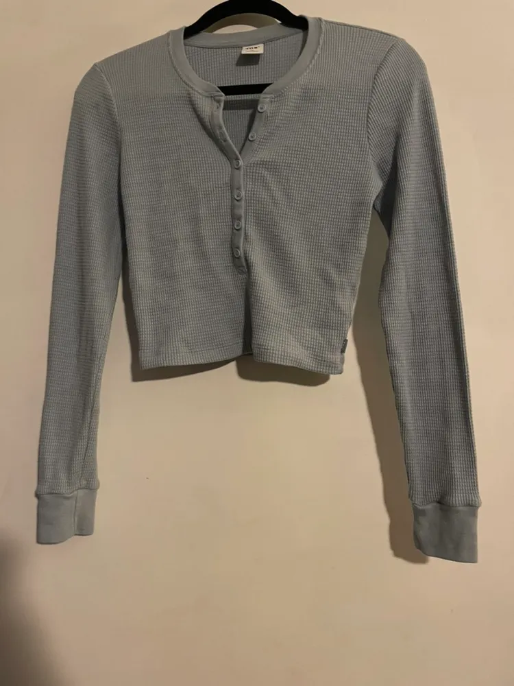 Aritzia TNA Blue Sweater - Image 2