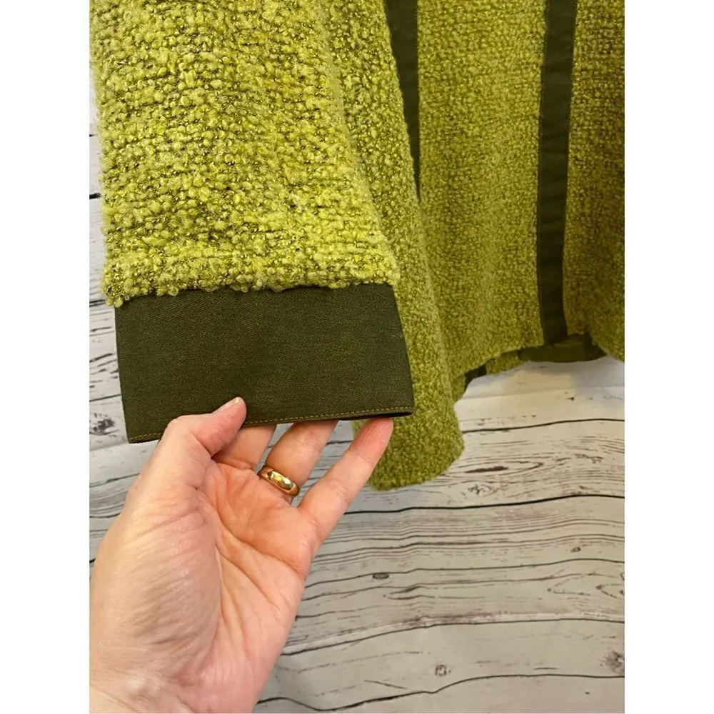 Christine Phillipe Limage Long Button Front Jacket in Size Small Green - Image 8