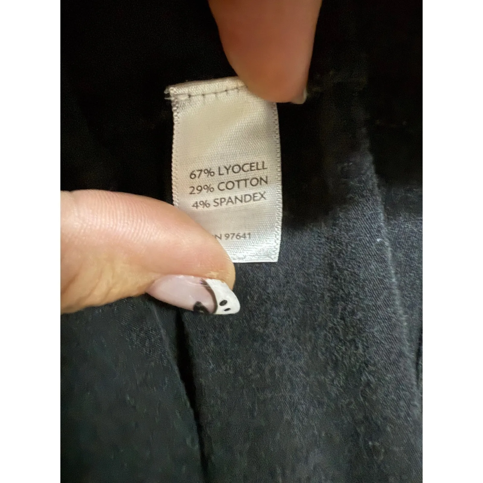 J. Jill Black Ribbed Top Fit & Flare Babydoll style dress basics cotton blend XS - Image 6