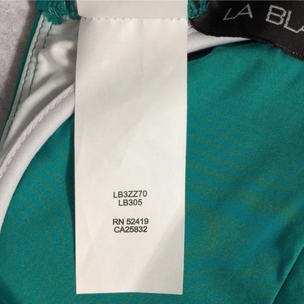 La Blanca Emerald Green Island Goddess Underwire Twist Front Bra Top Size 14 New - Image 8