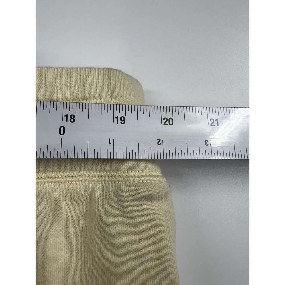 Fabletics Luxe Terry Jogger Womens Beige Yellow Drawstring Elastic Waist Size 3X - Image 6