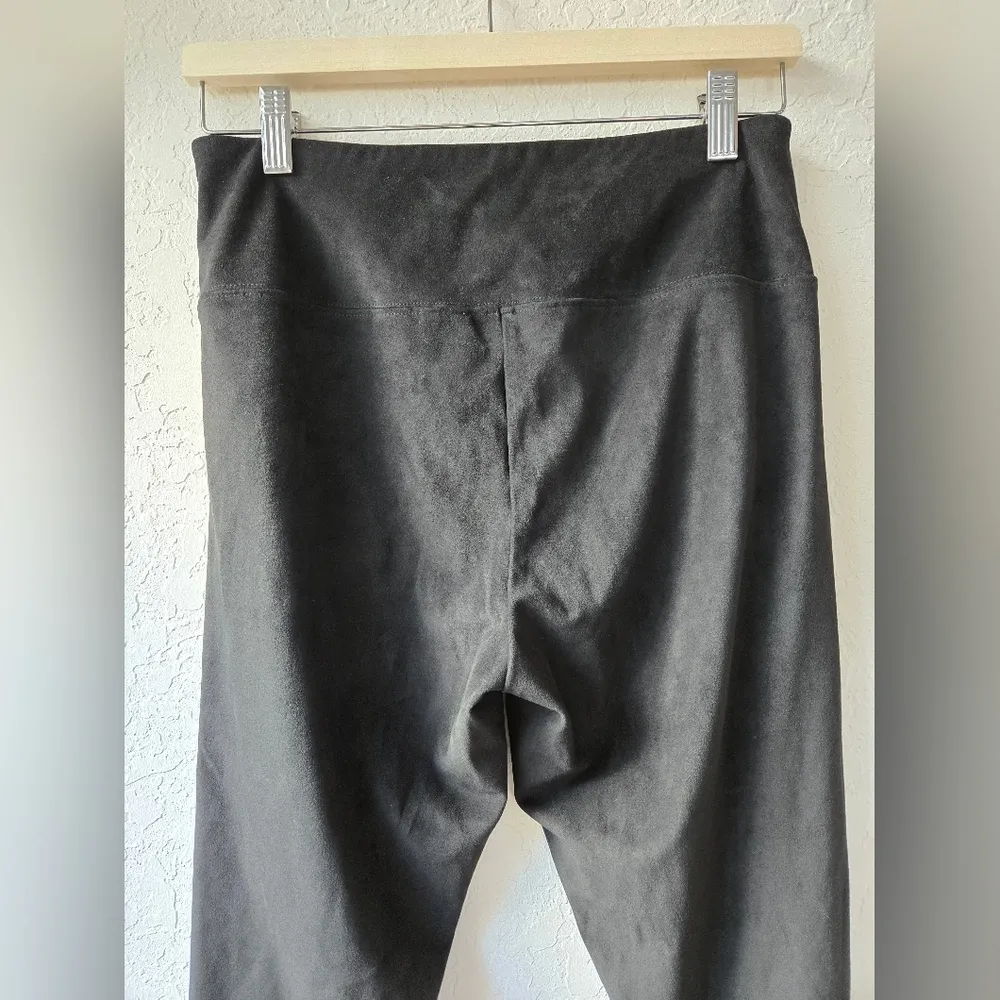 Soft Surroundings Black suede leggings size Small Petite - Image 7