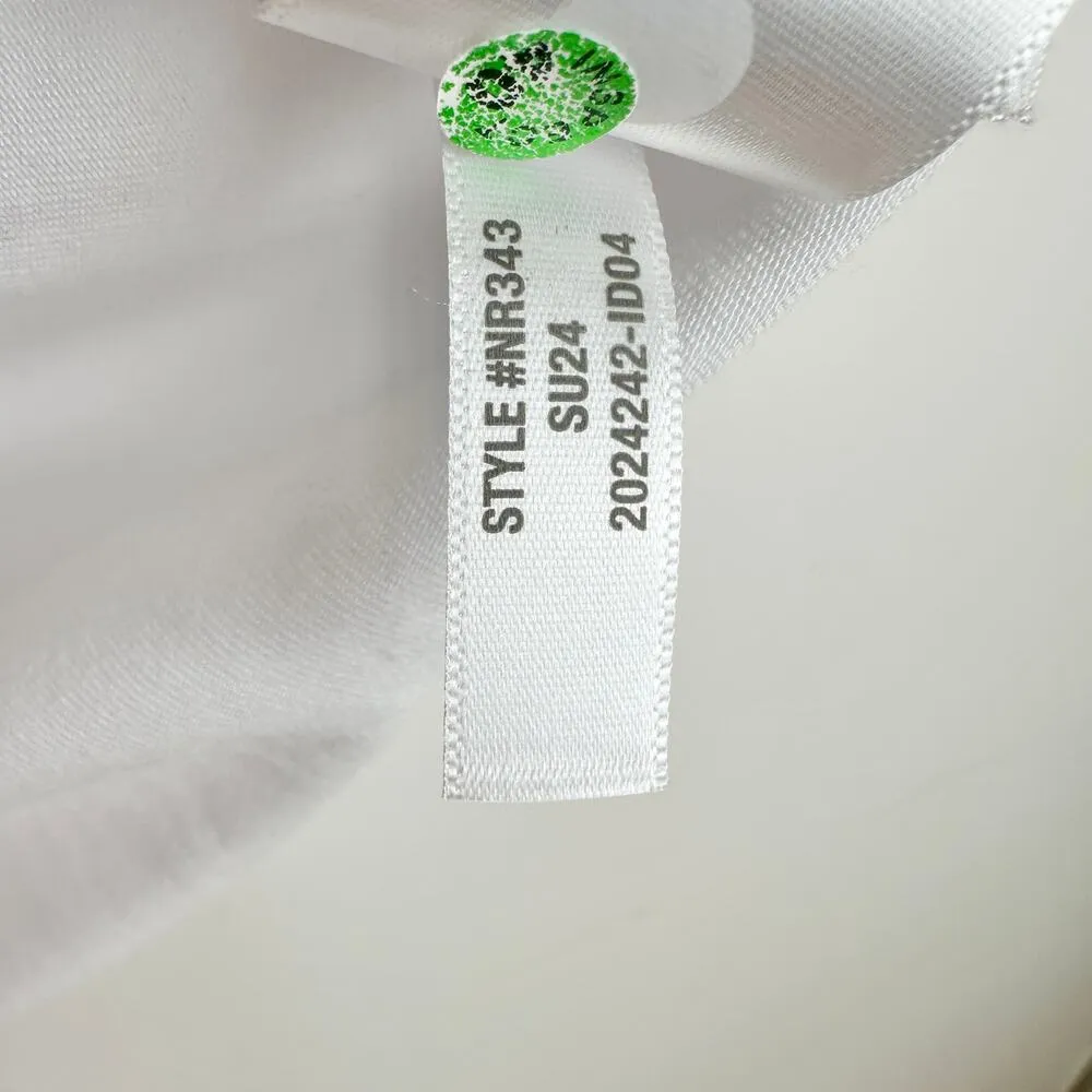 Madewell Scoopneck Cap Sleeve Tee Top Cotton Stretch Jersey White Basics XL NWT - Image 10