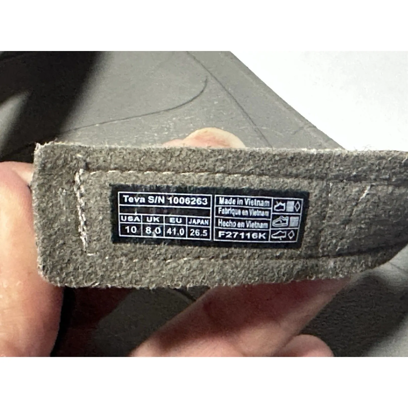 Teva Verra sport sandals in black, size 10 (US women's) - Image 10